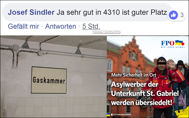 Bei Gottfried Waldhäusl: „Flüchtlinge ins KZ“ – der Freundin eines AUF-Polizisten gefällt das