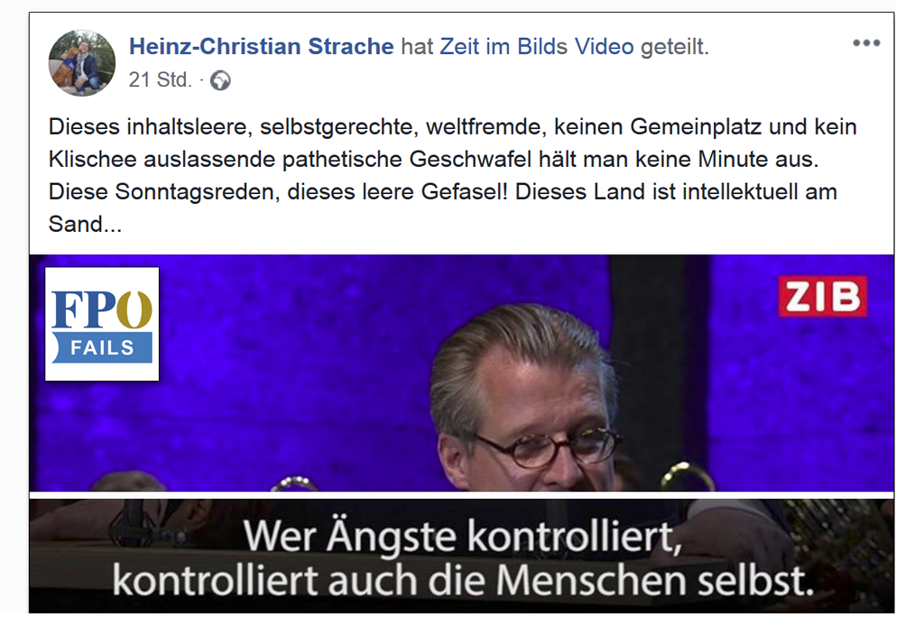 HC Strache vs. Philipp Blom: Mit dem Messer zur Schießerei