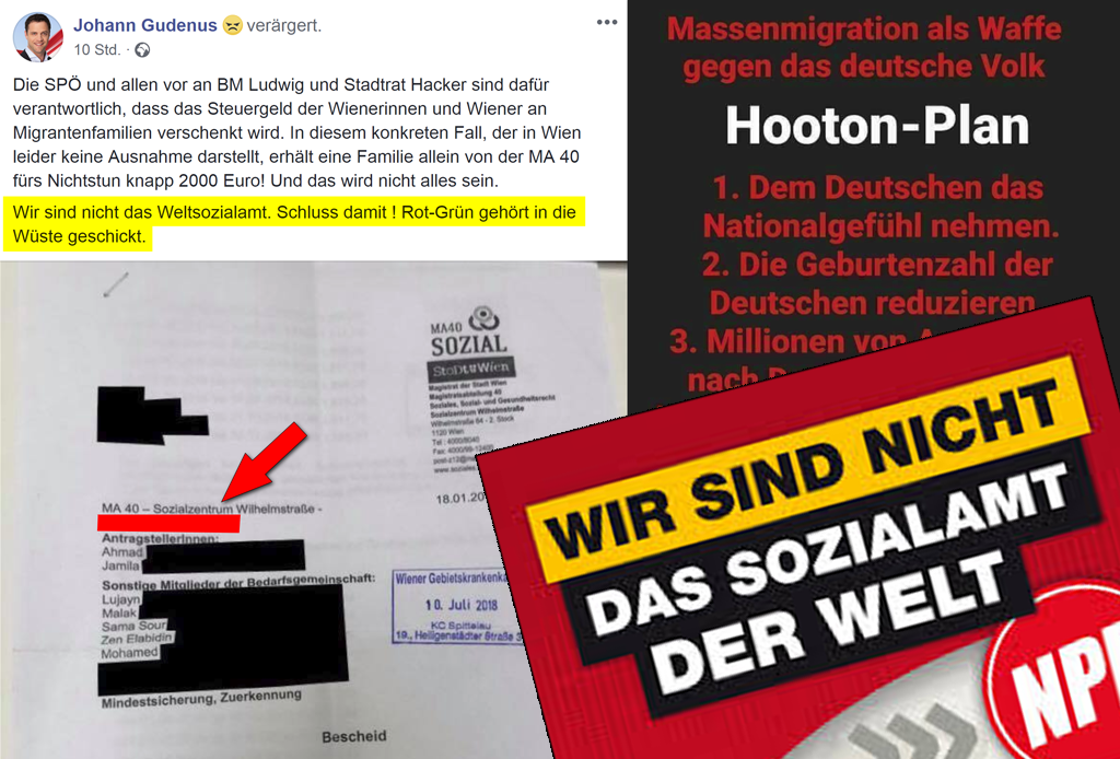 Gudenus: Hetze und Rassismus gegen Familie