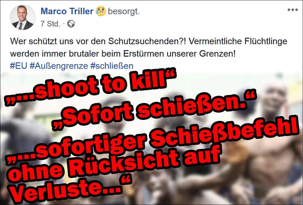 Besorgte Mordlust bei LAbg Marco Triller