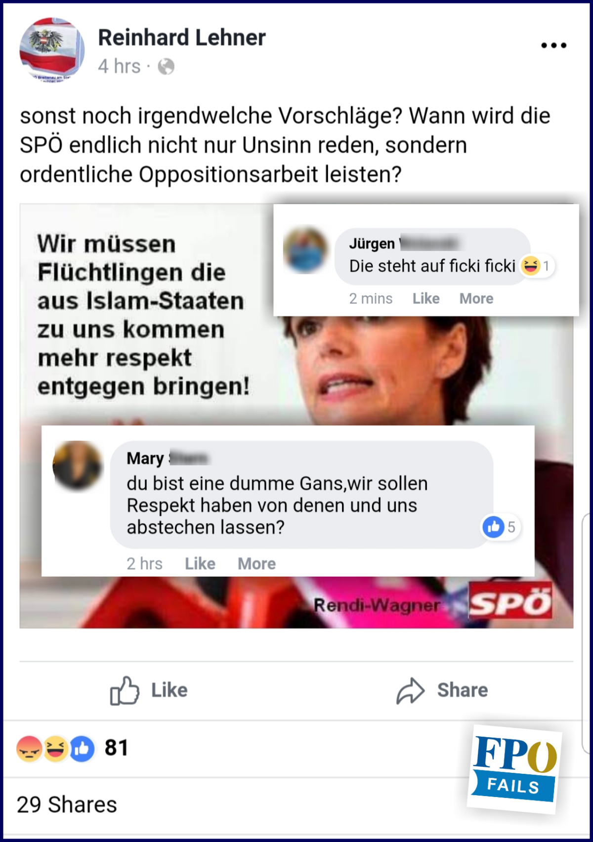Vom Fake zum Hass – ein Paradebeispiel