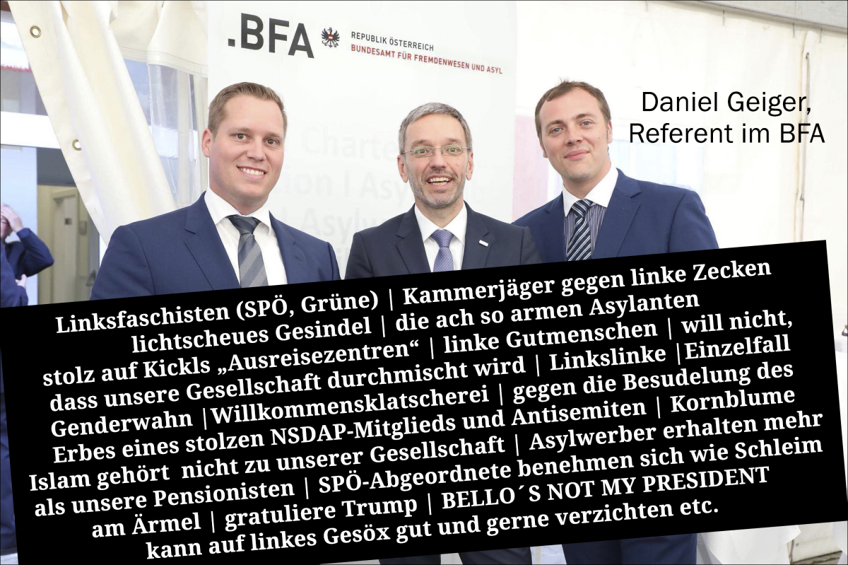 Daniel Geiger – Kickls „Kammerjäger“ im BFA